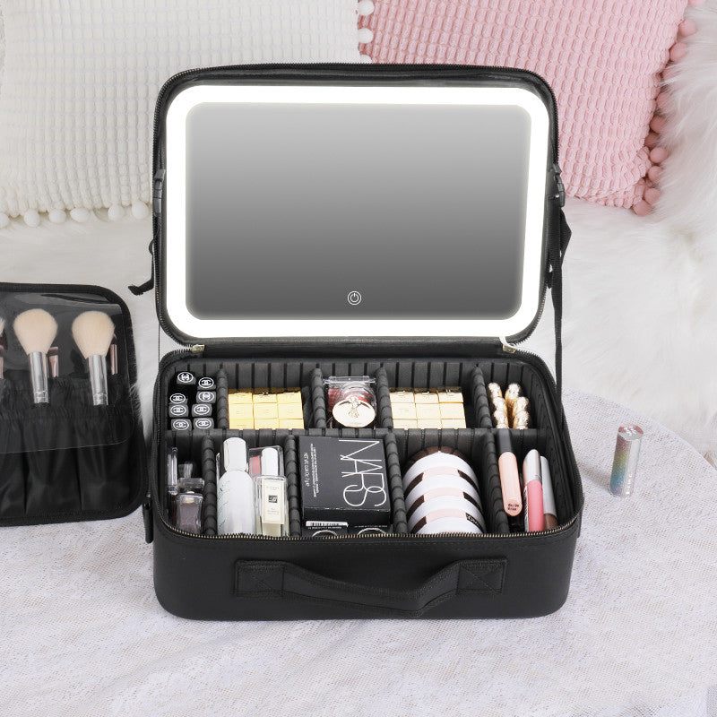 LED Cosmetic Case With Mirror